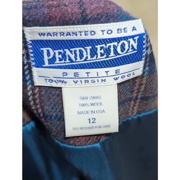 Pendleton Women's Multi-Color Plaid Double Breasted 3-Piece Set Size 10/12 - Picture 5 of 12